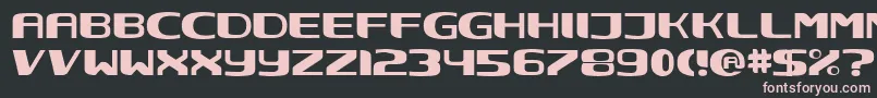 Nec Font – Pink Fonts on Black Background