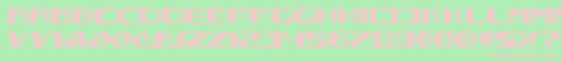 Nec Font – Pink Fonts on Green Background