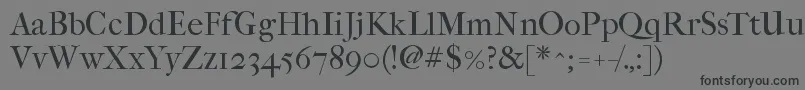 Imfefcrm28p Font – Black Fonts on Gray Background