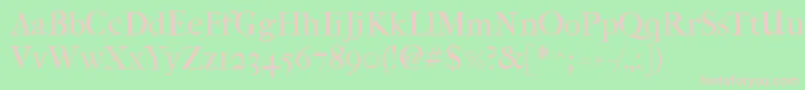 fuente Imfefcrm28p – Fuentes Rosadas Sobre Fondo Verde