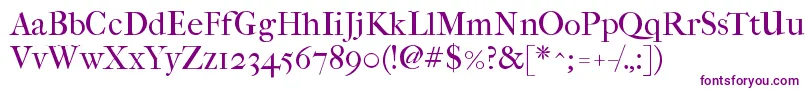 Imfefcrm28p Font – Purple Fonts on White Background