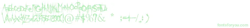 KlingeDeathBrush Font – Green Fonts