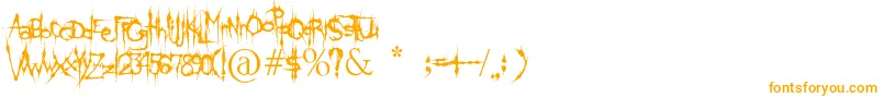 KlingeDeathBrush Font – Orange Fonts
