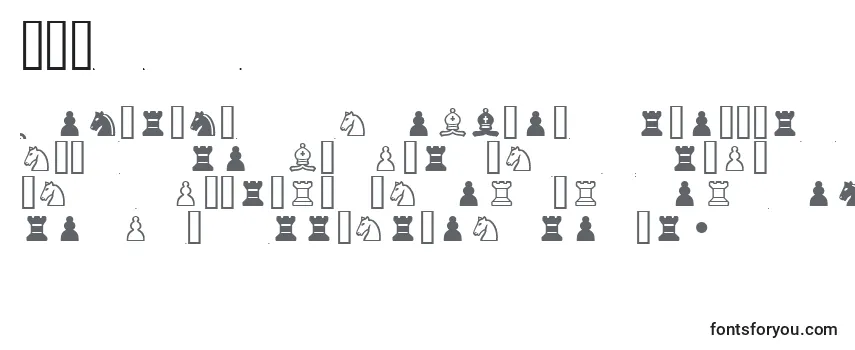 Czcionka Chess1