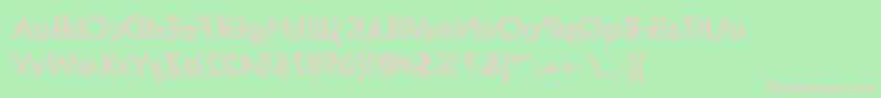 BlacksmithDelightMirrored Font – Pink Fonts on Green Background