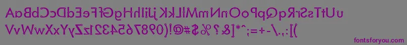 BlacksmithDelightMirrored Font – Purple Fonts on Gray Background