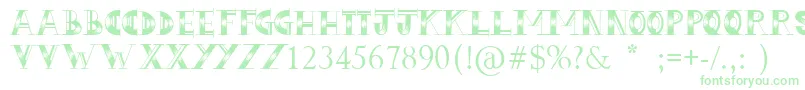 LoveHue Font – Green Fonts on White Background