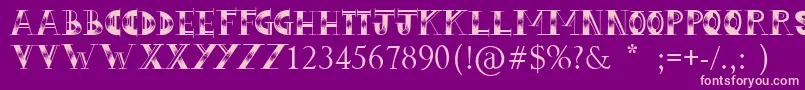 LoveHue Font – Pink Fonts on Purple Background