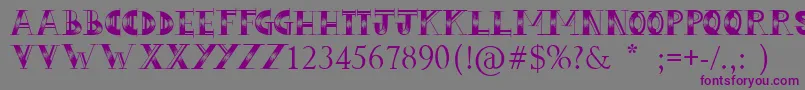 LoveHue Font – Purple Fonts on Gray Background