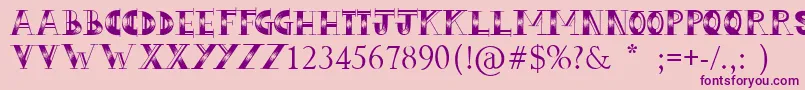 LoveHue Font – Purple Fonts on Pink Background