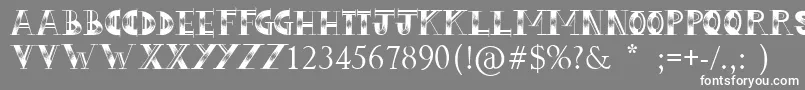 LoveHue Font – White Fonts on Gray Background