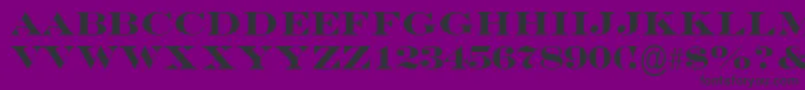 Fonte EngraversMtBold – fontes pretas em um fundo violeta