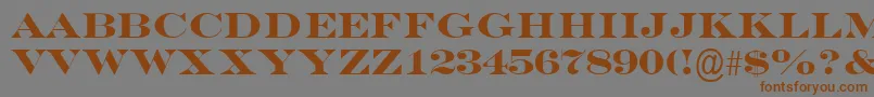 EngraversMtBold Font – Brown Fonts on Gray Background