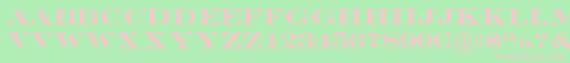 EngraversMtBold Font – Pink Fonts on Green Background