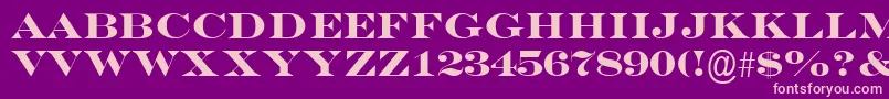 EngraversMtBold Font – Pink Fonts on Purple Background