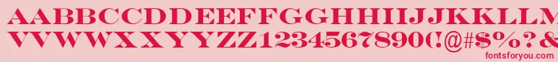 More about EngraversMtBold Font EngraversMtBold Font – Red Fonts on Pink Background