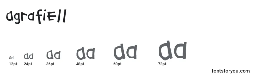 Agrafiell Font Sizes