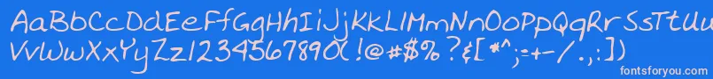 More about Lehn091 Font Lehn091 Font – Pink Fonts on Blue Background