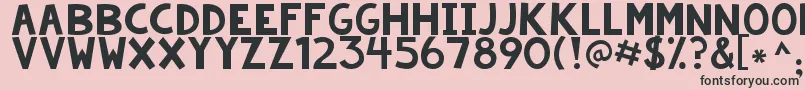 Kgsummerstormsmooth Font – Black Fonts on Pink Background