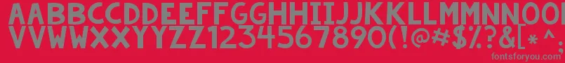 Kgsummerstormsmooth Font – Gray Fonts on Red Background