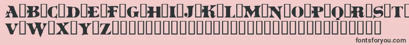 Boinkomatic Font – Black Fonts on Pink Background