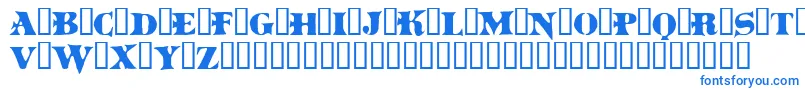 Boinkomatic Font – Blue Fonts on White Background