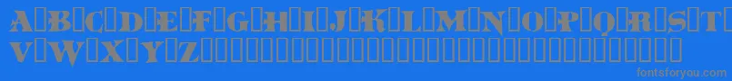 Boinkomatic Font – Gray Fonts on Blue Background