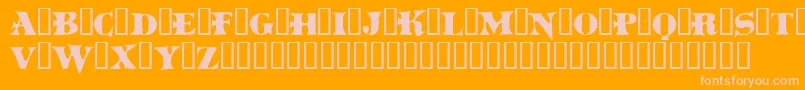 Boinkomatic Font – Pink Fonts on Orange Background