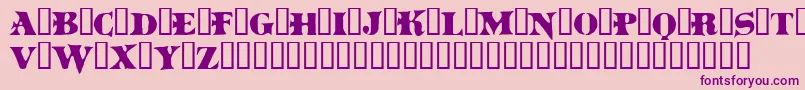 Boinkomatic Font – Purple Fonts on Pink Background