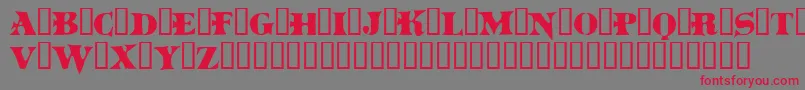 Boinkomatic Font – Red Fonts on Gray Background