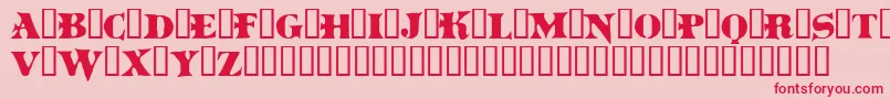 More about Boinkomatic Font Boinkomatic Font – Red Fonts on Pink Background