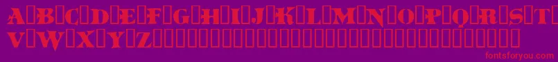 Boinkomatic Font – Red Fonts on Purple Background