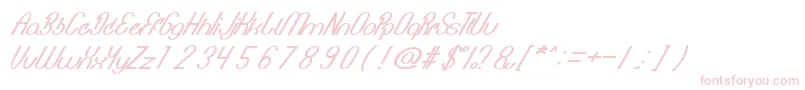 BionicHeart Font – Pink Fonts on White Background