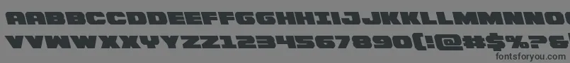 Bummerleft Font – Black Fonts on Gray Background
