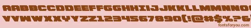 Bummerleft Font – Brown Fonts on Pink Background