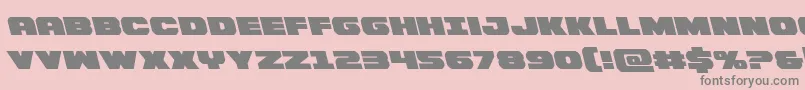 Bummerleft Font – Gray Fonts on Pink Background