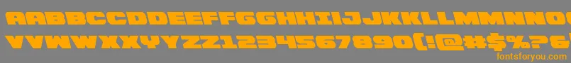 Bummerleft Font – Orange Fonts on Gray Background