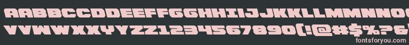 Bummerleft Font – Pink Fonts on Black Background