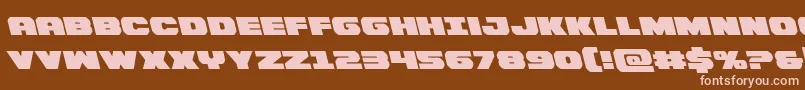 Bummerleft Font – Pink Fonts on Brown Background