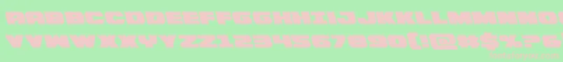 Bummerleft Font – Pink Fonts on Green Background