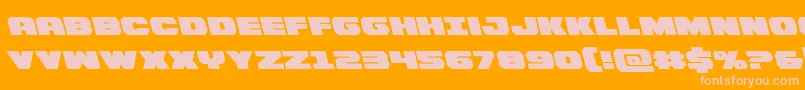 Bummerleft Font – Pink Fonts on Orange Background