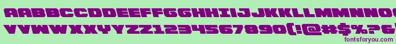 Bummerleft Font – Purple Fonts on Green Background