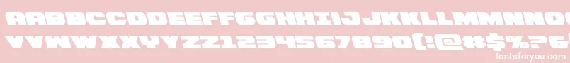 Bummerleft Font – White Fonts on Pink Background