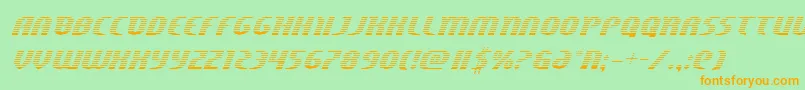 Centaurusgrad Font – Orange Fonts on Green Background