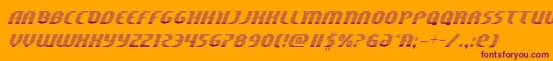 Centaurusgrad Font – Purple Fonts on Orange Background