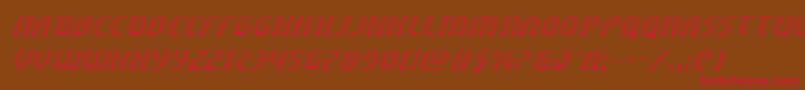 Centaurusgrad-Schriftart – Rote Schriften auf braunem Hintergrund