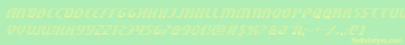 Centaurusgrad Font – Yellow Fonts on Green Background