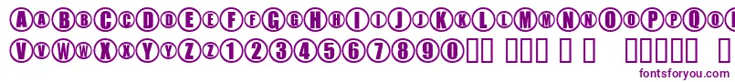 TmSprintVelocheNormal Font – Purple Fonts on White Background
