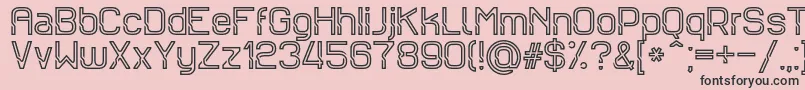 Sportrop Font – Black Fonts on Pink Background