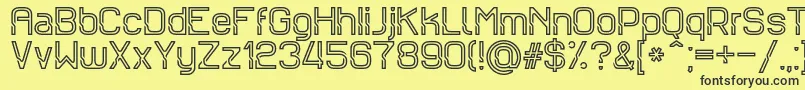 Sportrop Font – Black Fonts on Yellow Background